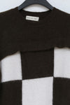 SWAYING/KNIT Checkerboard Dress SW212LS06 Brown/White PS40